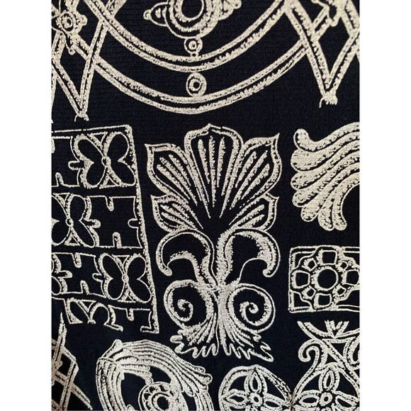 Cosabella Printed Surplice Wrap Maxi Dress Black Size M - Picture 9 of 12